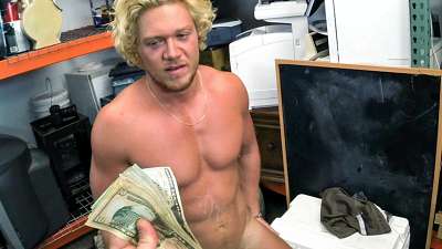 GayPawn: Blonde muscle surfer dude needs cash