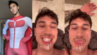 OnlyFans: Evan Lamicella eats his load